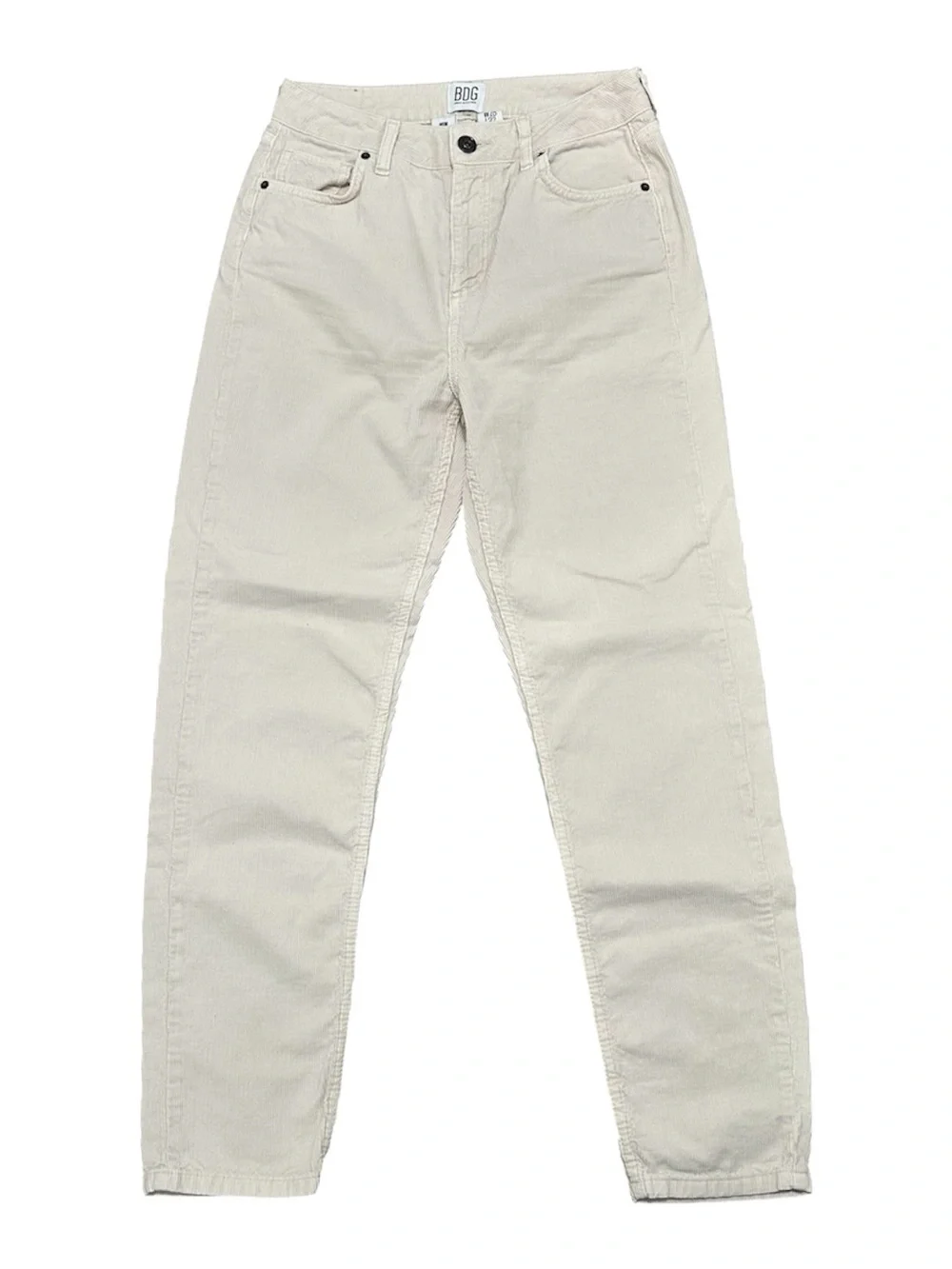 BDG Urban Outfitters Cream Corduroy Mom Pants 28